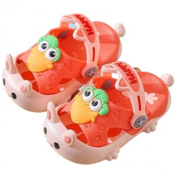 Klapki Kroksy Dziecięce Różowe Happy Carrots