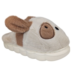 Kapcie Dziecięce Pluszowe Animals Beżowy...