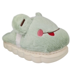 Kapcie Dziecięce Pluszowe Animals Zielona...