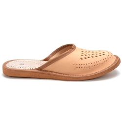 Kapcie Męskie Skórzane...